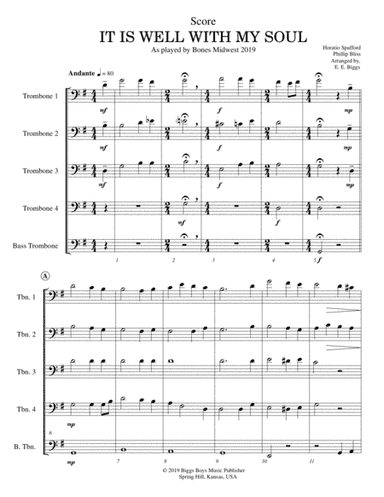 It Is Well with My Soul (arr. E. E. Biggs)