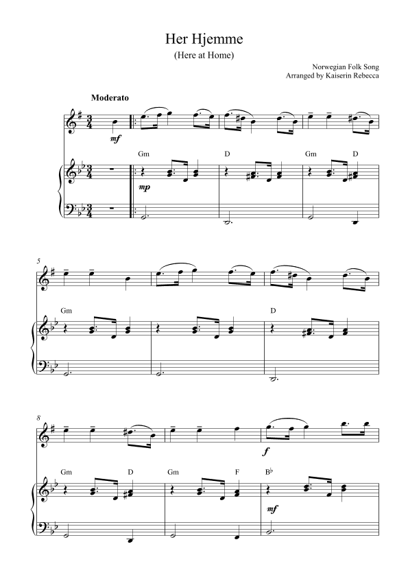 Herhjemme (Here at Home) (arr. Kaiserin Rebecca)
