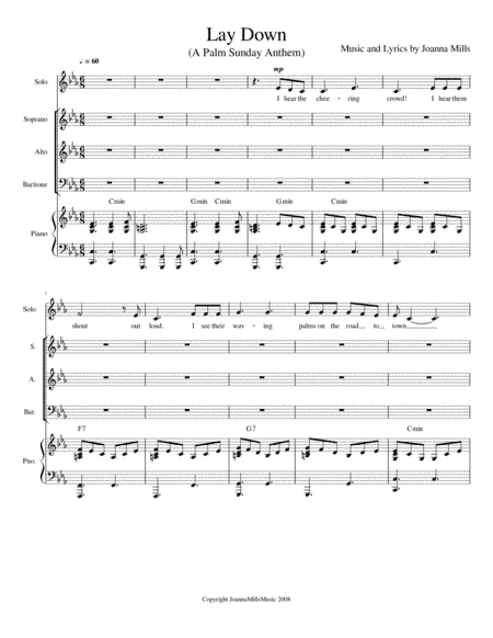 Lay Down (A Palm Sunday Anthem)