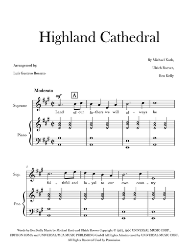 Highland Cathedral (arr. Luís Gustavo Rossato)