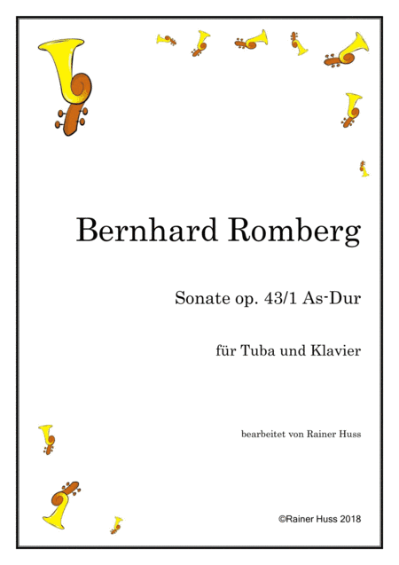 Bernhard Romberg Sonata op.43, Ab Major (arr. Rainer Huss)