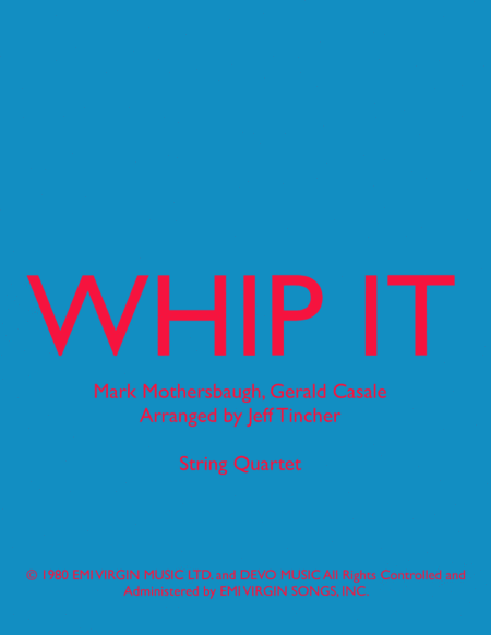Whip It (arr. Jeff Tincher)