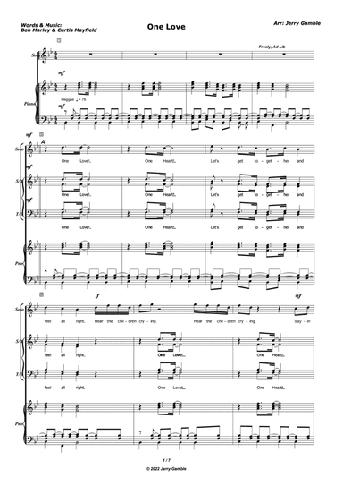 One Love (people Get Ready) (arr. Jerry Gamble)