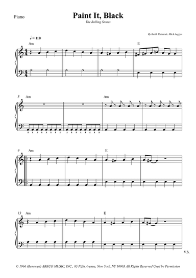 Paint It, Black (arr. Wesley S. SIlva)