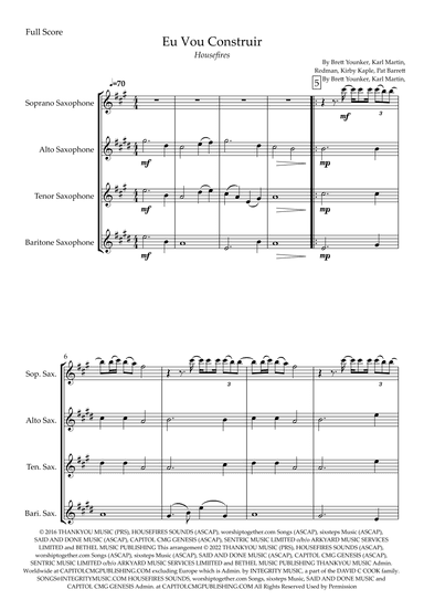 Build My Life (arr. Fabio Britto)