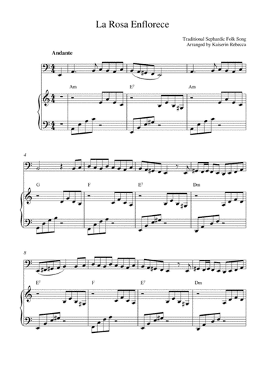 La Rosa Enflorece (The Rose Flowers) (arr. Kaiserin Rebecca)