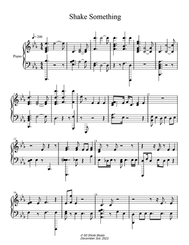 Shake Something (arr. Brandon Edward Pugh)