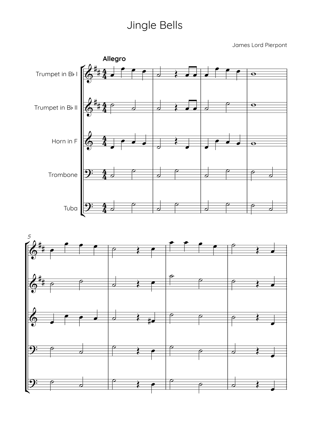 Jingle Bells (arr. Karen Gueiros)