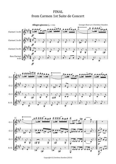 Final from Carmen Suite No. 1 (arr. J Swinhoe-Standen)