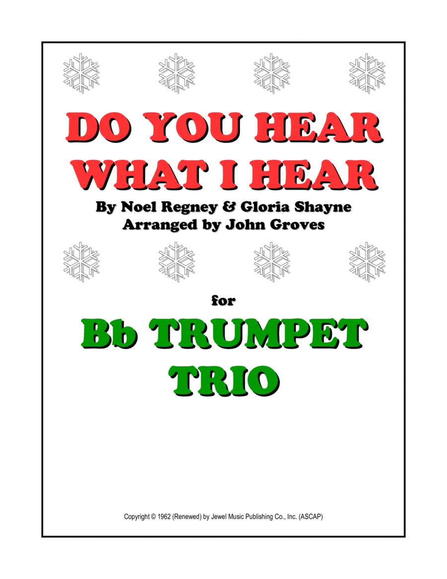 Do You Hear What I Hear (arr. John Groves)