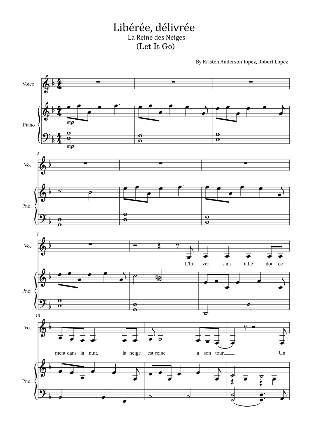 Let It Go (arr. poon)