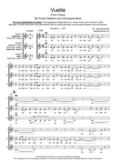 Vuelie (arr. Jake Alexander)