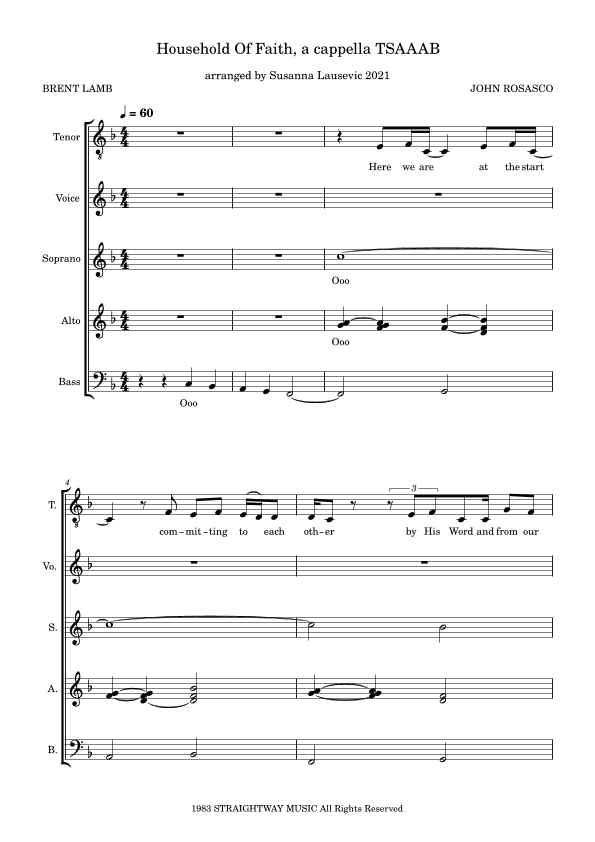 Household Of Faith (arr. Susanna Lausevic)