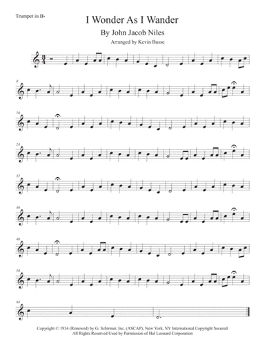 I Wonder As I Wander (arr. Kevin Busse)