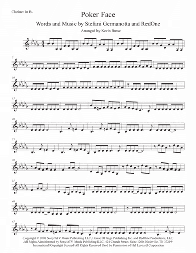 Poker Face (arr. Kevin Busse)