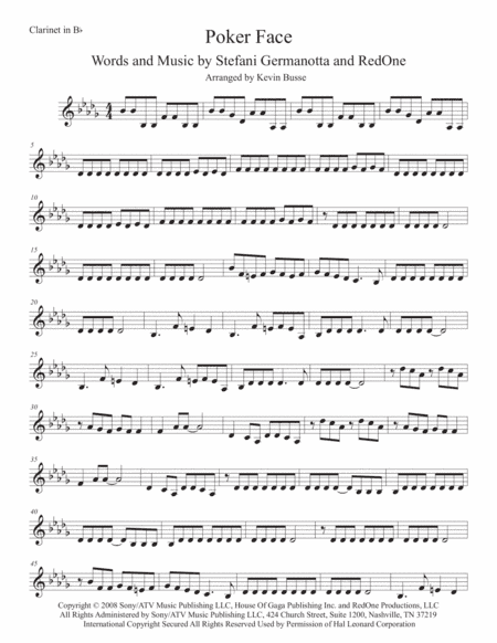 Poker Face (arr. Kevin Busse)