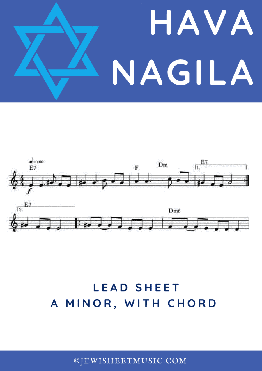 Hava Hagila | הבה נגילה | Lead sheet (arr. R. Sloboder)