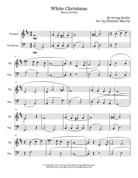 White Christmas (arr. Dominic Meccia)