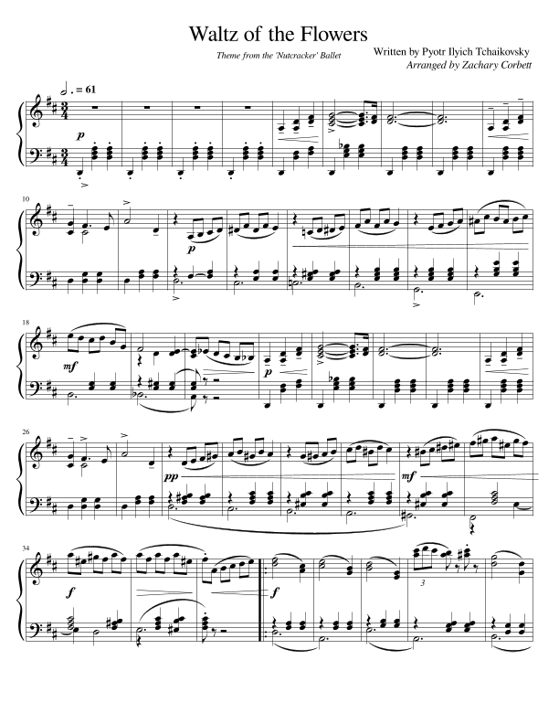 Waltz of the Flowers (arr. Zachary Corbett)