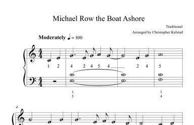 Michael Row the Boat Ashore (arr. Christopher Kalstad)