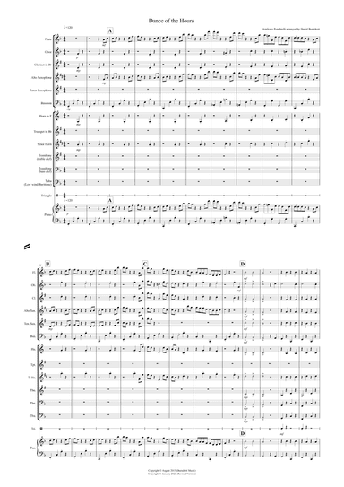 Dance of the Hours for School Wind Band (arr. David Burndrett)
