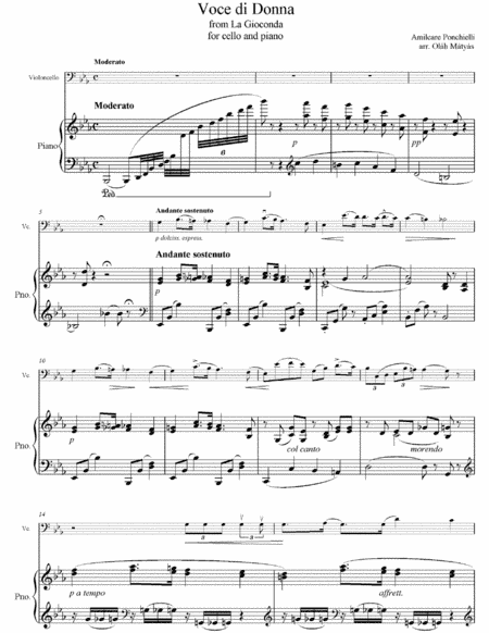 Voce di Donna (arr. Matyas Olah)