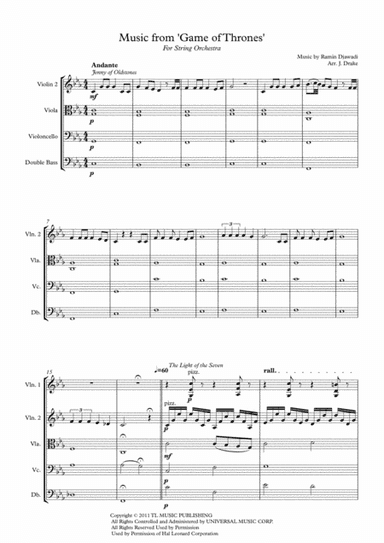 Game Of Thrones (arr. James Drake)