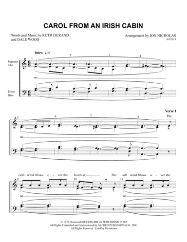 Carol From An Irish Cabin (arr. Jon Nicholas)