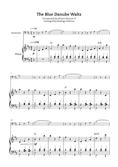 The Blue Danube Waltz (arr. Rodrigo Faleiros)