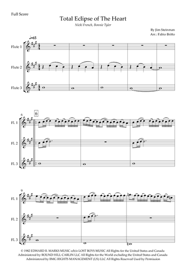 Total Eclipse Of The Heart (arr. Fabio Britto)