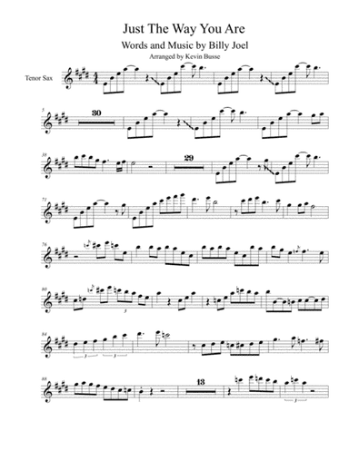 Just The Way You Are (arr. Kevin Busse)