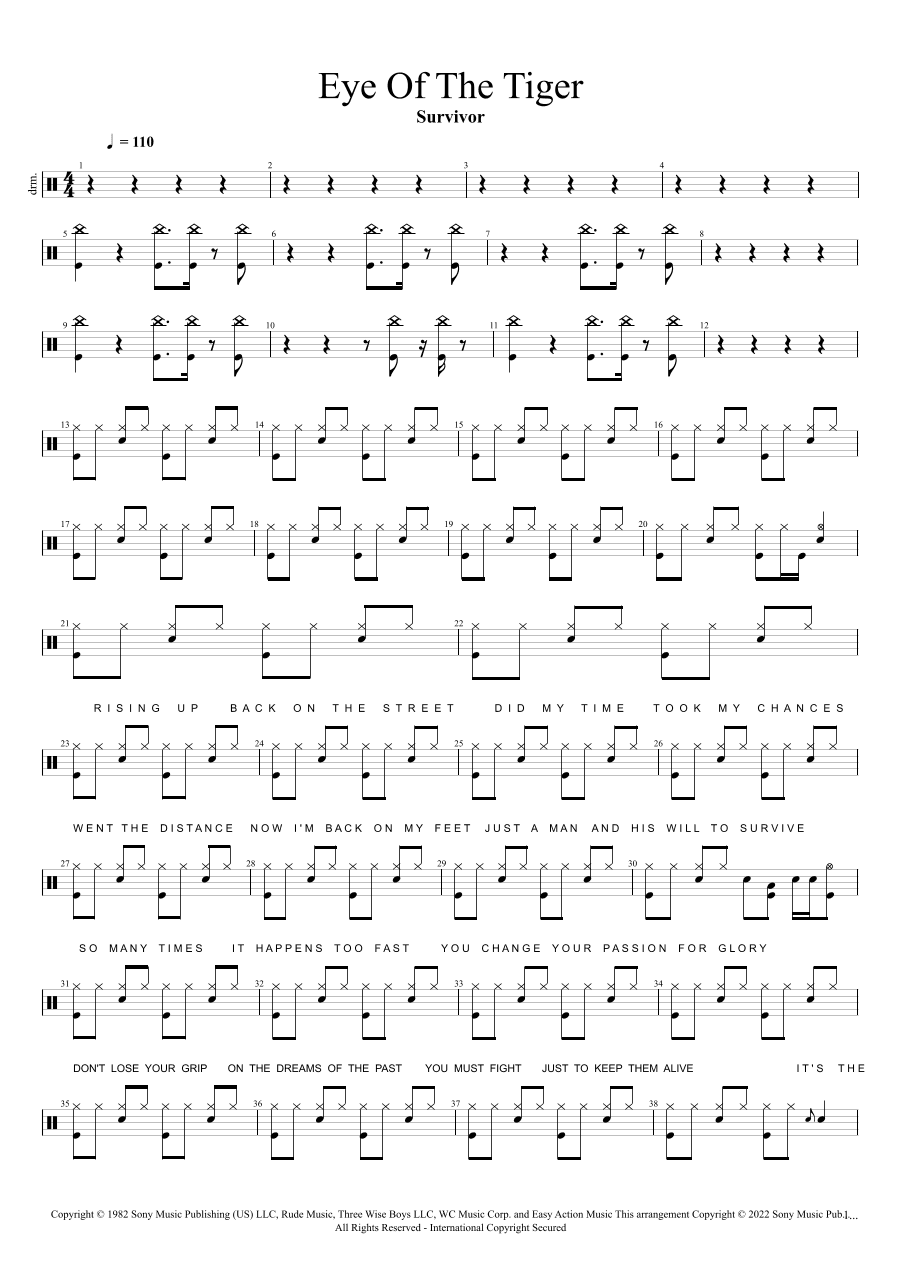 Eye Of The Tiger (arr. Cyril Mayer)