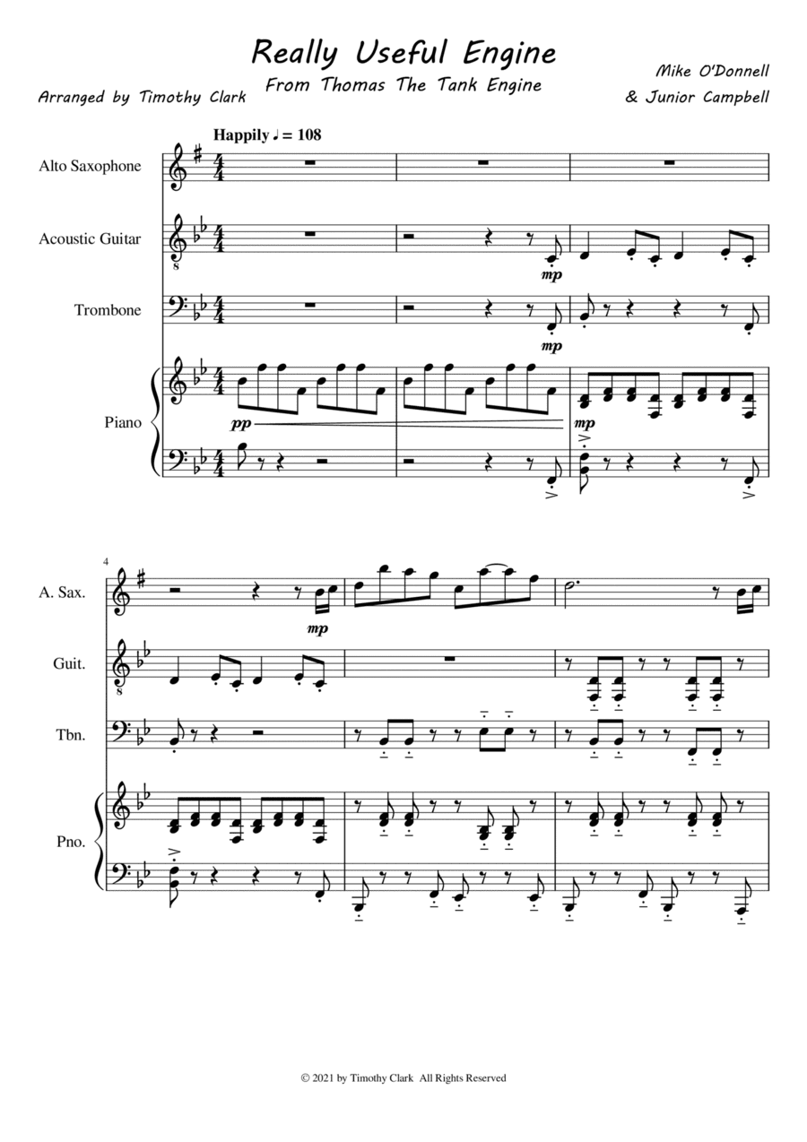 Thomas The Tank Engine (arr. Timothy Clark)