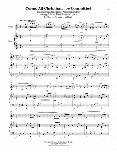 Come All Christians, Be Committed (arr. Evelyn Larter Music)