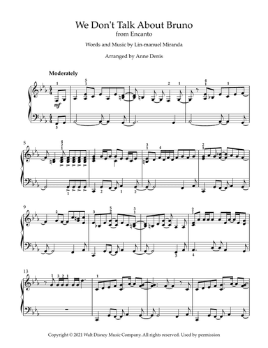 We Don't Talk About Bruno (arr. Anne Denis)
