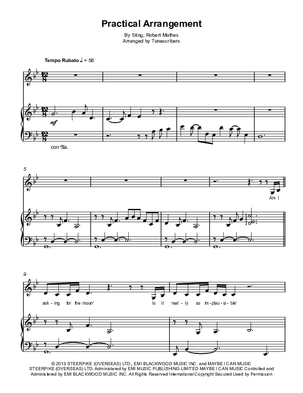 Practical Arrangement (arr. Tunescribers)