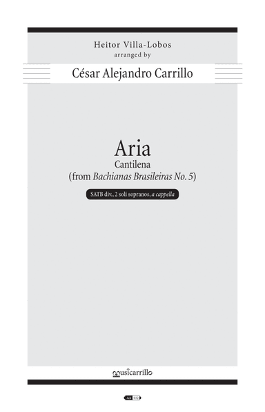 Aria (cantilena) (arr. Cesar Alejandro Carrillo)