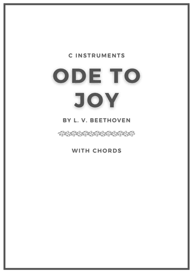 Ode to Joy Violin (arr. Douglas Wattson)