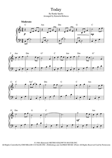 Today (arr. Kaiserin Rebecca)