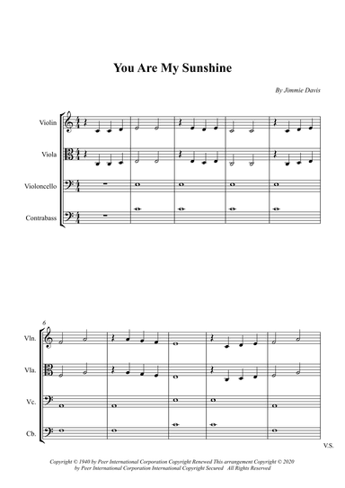 You Are My Sunshine (arr. Wesley S. SIlva)