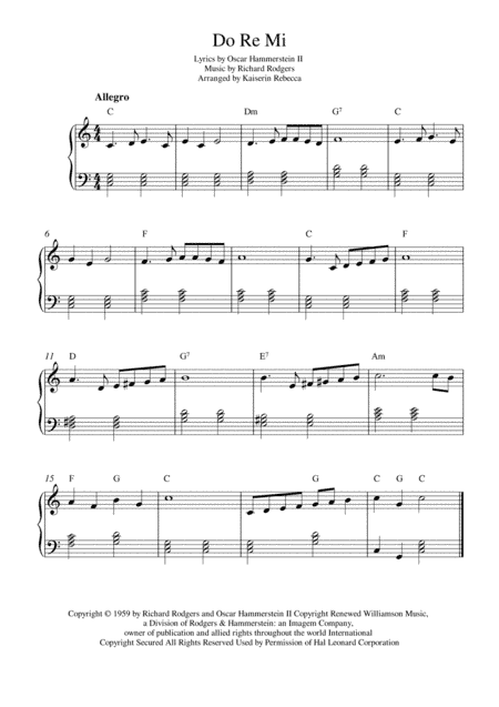Do-Re-Mi (arr. Kaiserin Rebecca)