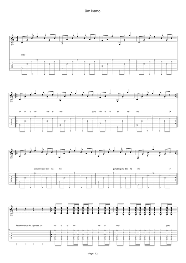 Om Namo (arr. Robin)