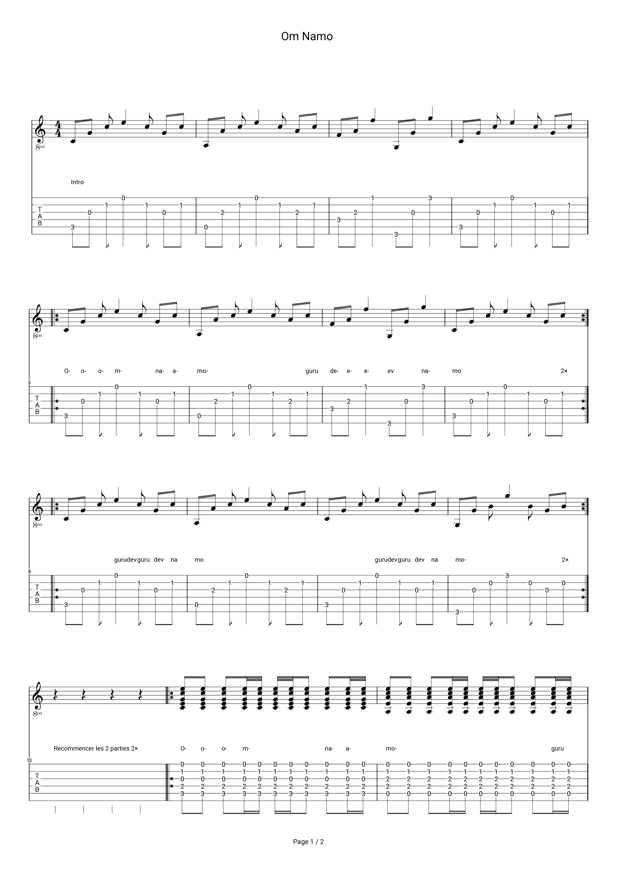 Om Namo (arr. Robin)