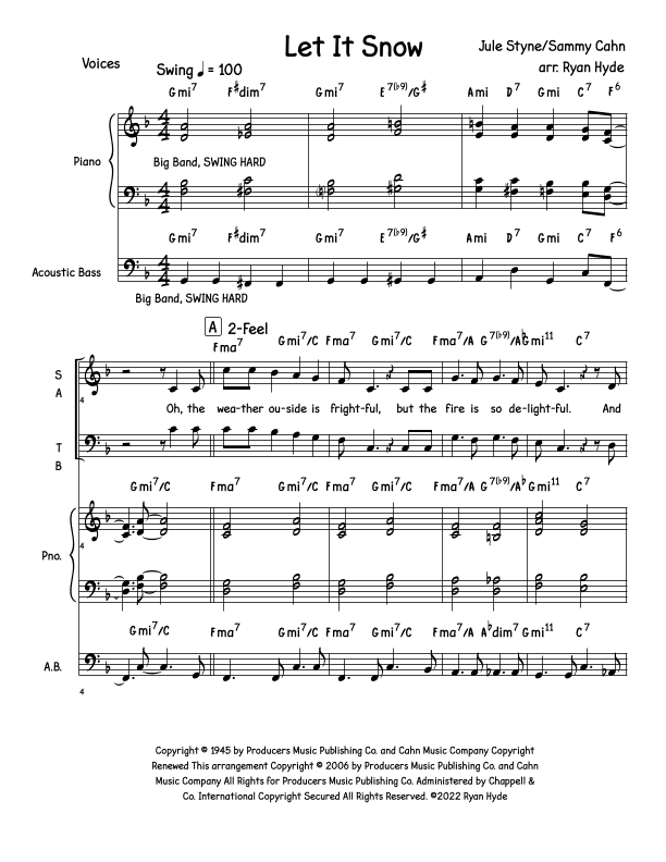 Let It Snow! Let It Snow! Let It Snow! (arr. Ryan Hyde)