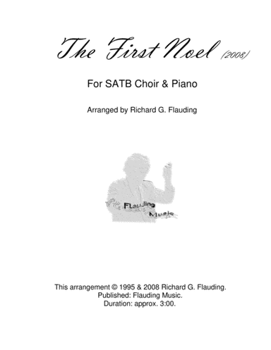 The First Noel (Choir & Piano) (arr. Ric Flauding)