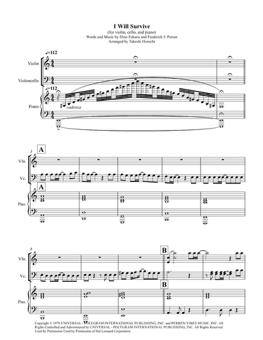 I Will Survive (arr. Takeshi Horochi)