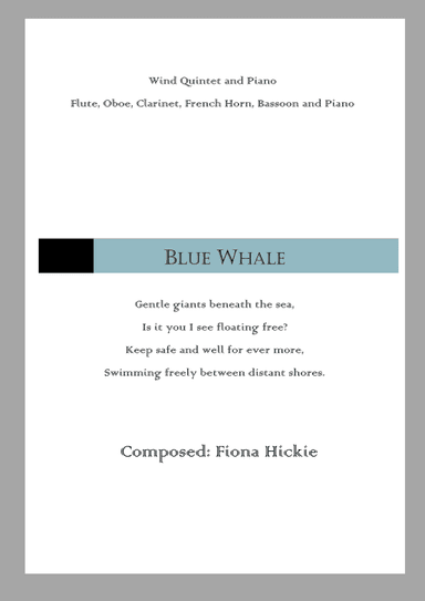 Blue Whale: Wind Quintet and Piano