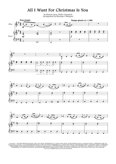 All I Want For Christmas Is You (arr. Henrique F Mangoni)