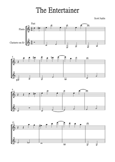 The Entertainer (arr. Jackson Spindler)