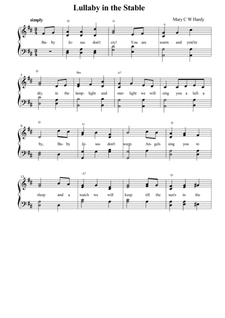 Lullaby in the Stable